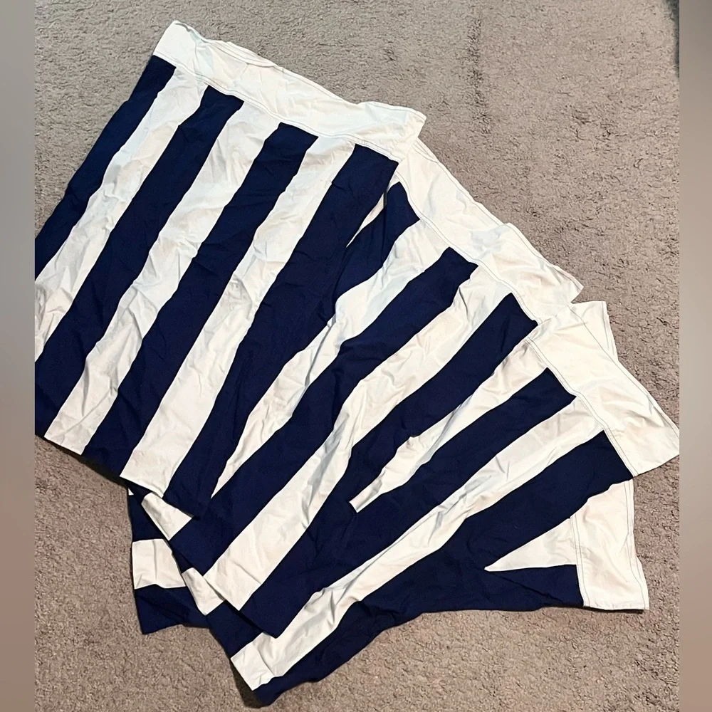 Ralph Lauren University Tate Stripe Standard Pillowcase Navy White Vintage X 4
